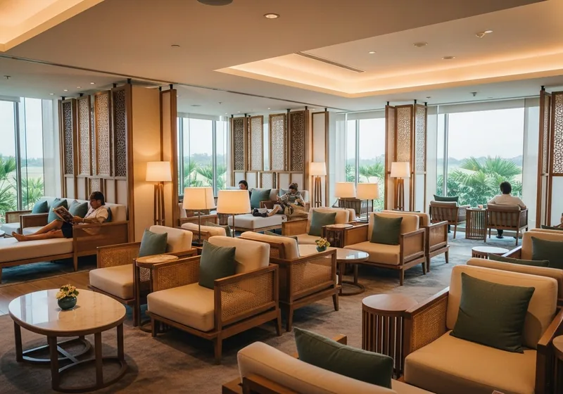 Bali airport VIP departure lounge with fast track priority lane