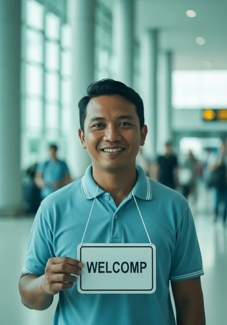 Professional English-speaking Bali airport transfer driver