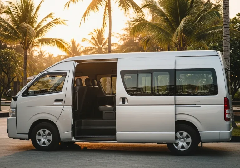 Toyota Hiace group and family Bali airport transfer van